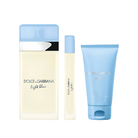 Dolce & Gabbana Women's Perfume Dolce & Gabbana Light Blue Eau de Toilette Women's Gift Set (100ml + 50ml Body Cream + 10ml)