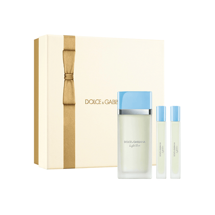 Dolce & Gabbana Women's Perfume Dolce & Gabbana Light Blue Eau de Toilette Women's Perfume Gift Set Spray (100ml) + 10ml x2