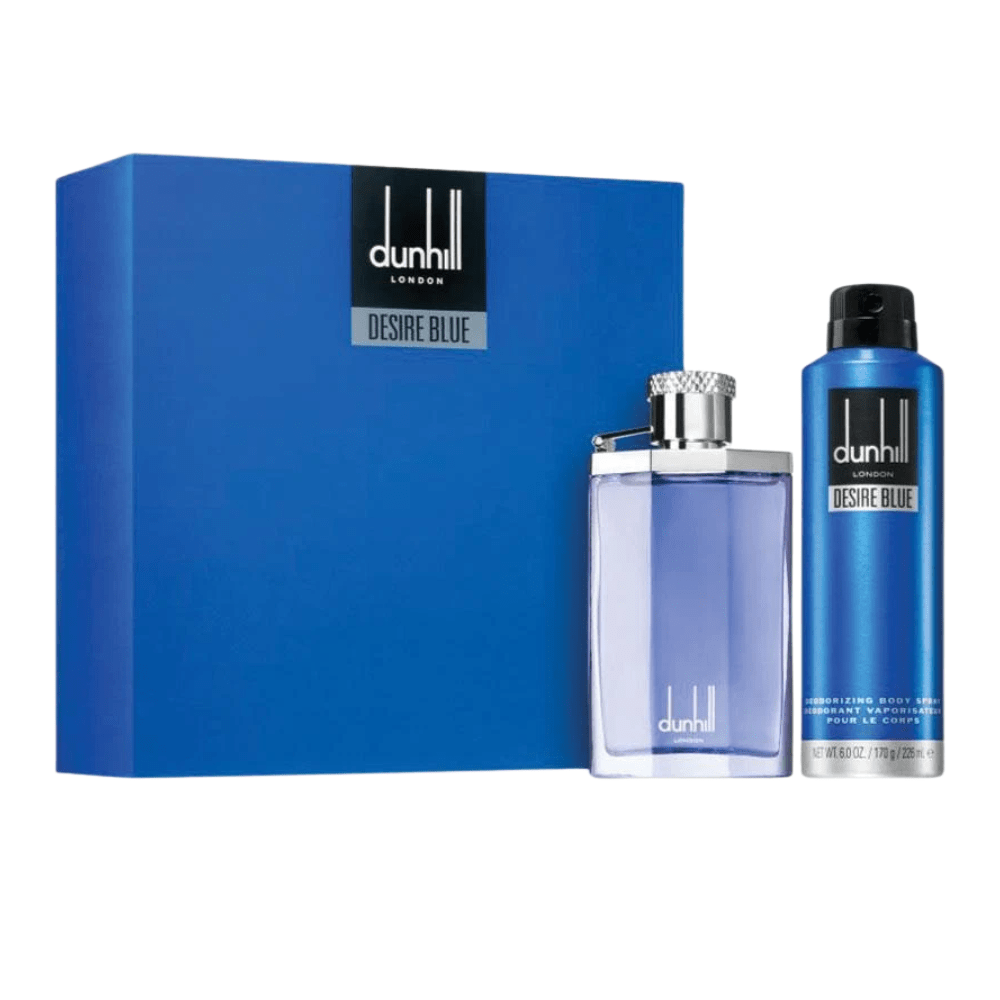 Dunhill Men's Aftershave Dunhill Desire Blue Men's Gift Set (100ml EDT + 226ml Deodorant Spray)