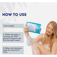Eco Bath Hair Care Eco Bath Relaxing Epsom Salt Bath Soak Pouch (500g)