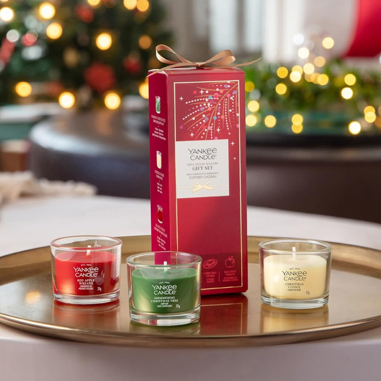 Yankee Candle 3 Mini Filled Votive Christmas Gift Set