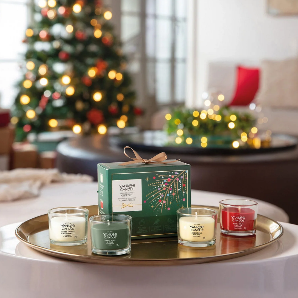 Yankee Candle 4 Mini Filled Votive Christmas Gift Set
