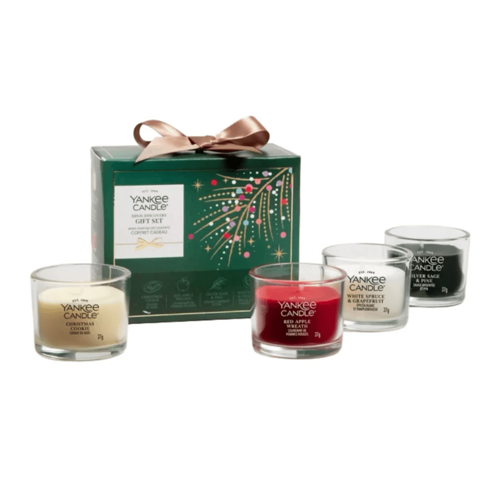 Yankee Candle 4 Mini Filled Votive Christmas Gift Set
