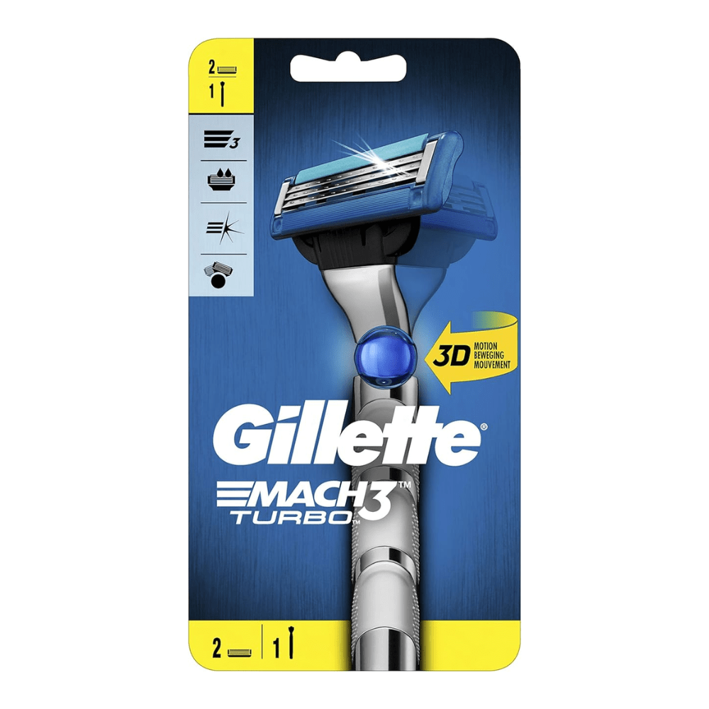 Gillette Skin Care Gillette Mach3 Turbo Razor 2Up