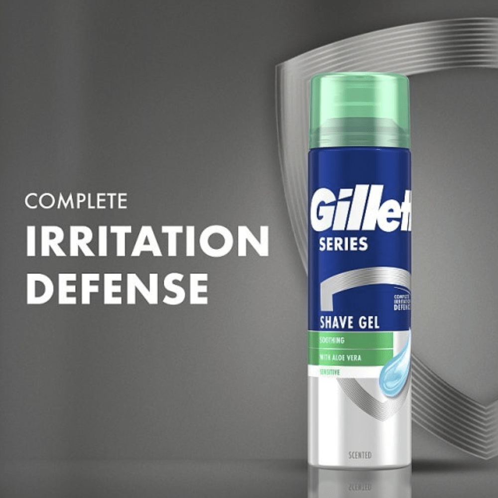 Gillette Skin Care Gillette Series Sensitive Shave Gel with Aloe Vera (200ml)