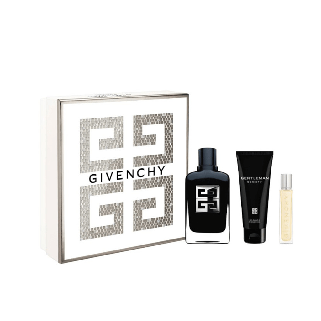 Givenchy Men's Aftershave Givenchy Gentleman Society Eau de Parfum Men's Aftershave Gift Set Spray (100ml) with 75ml Shower Gel and 12.5ml Travel Spray