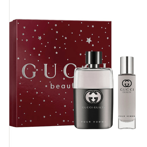 Gucci Men's Aftershave Gucci Guilty Pour Homme Eau de Toilette Men's Aftershave Spray Gift Set (50ml + 15ml)
