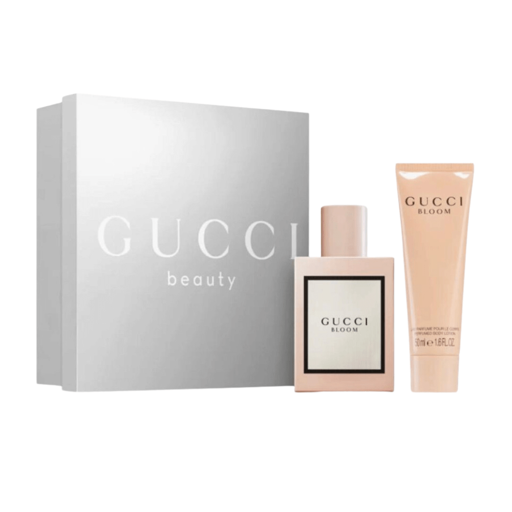 Gucci Women's Perfume Gucci Bloom Eau de Parfum Women's Gift Set Spray (50ml) with 50ml Body Lotion