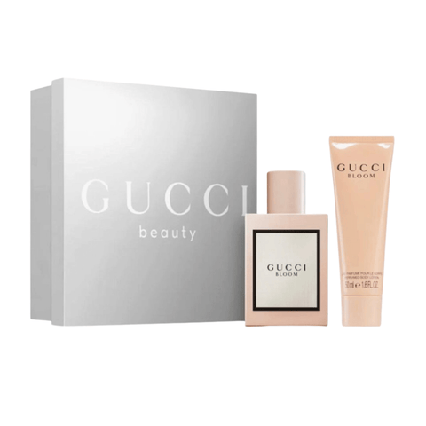 Gucci Women's Perfume Gucci Bloom Eau de Parfum Women's Gift Set Spray (50ml) with 50ml Body Lotion