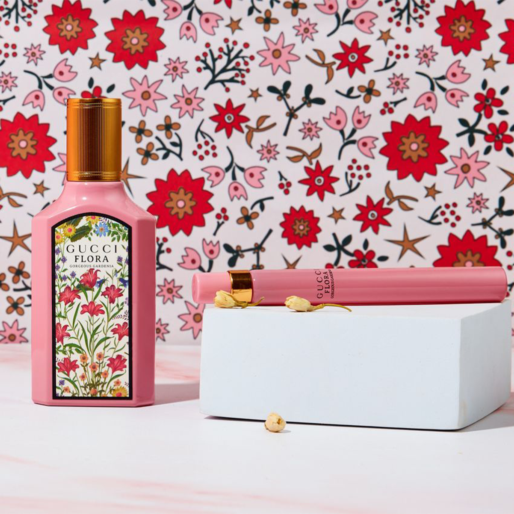 GUCCI FLORA GORGEOUS GARDENIA 香水セット Gucci Flora Gorgeous Gardenia Zestaw Upominkowy - opinie i