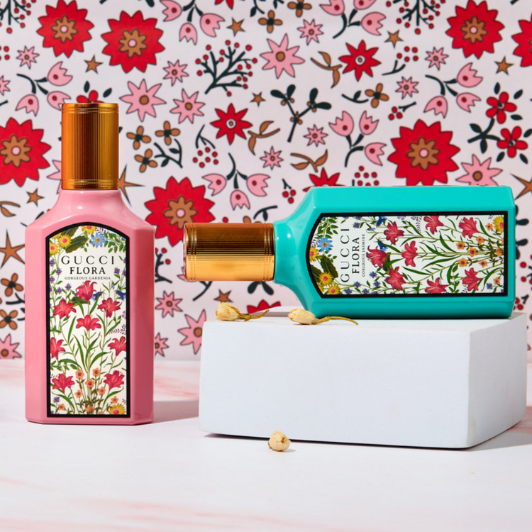 Gucci Women's Perfume Gucci Flora Miniature Gift Set 4 x 5ml EDP (Gorgeous Gardenia x2 + Gorgeous Jasmine x1 + Gorgeous Magnolia x1)