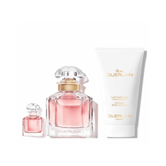 Guerlain Women's Perfume Guerlain Mon Guerlain Eau de Parfum Women's Perfume Gift Set Spray (50ml) with 75ml Body Lotion + 5ml EDP