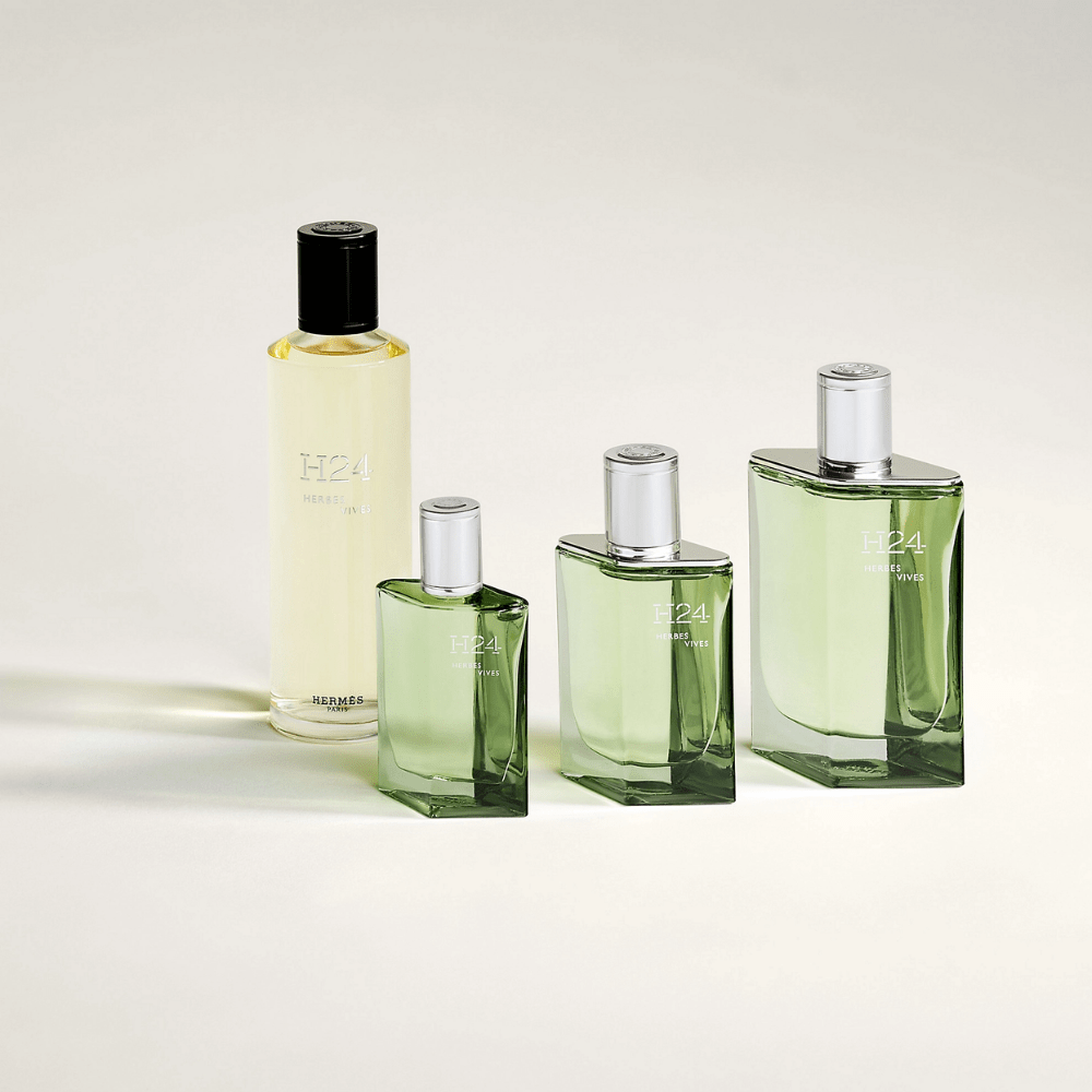 Hermes Men's Aftershave Hermes H24 Herbes Vives Eau de Parfum Men's Aftershave Refillable Spray (50ml, 100ml)