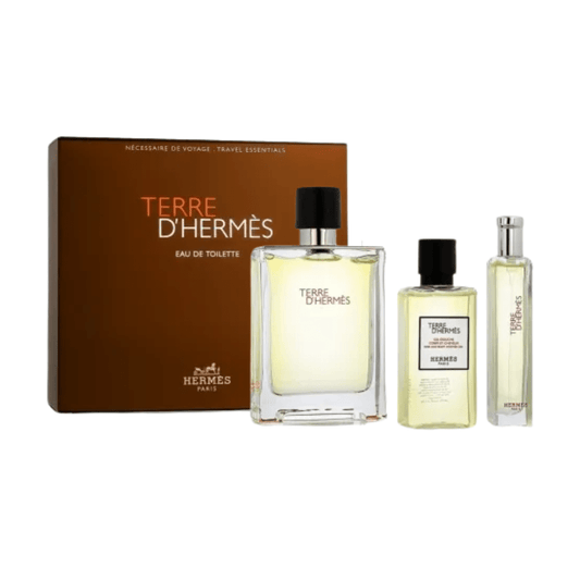 Hermes Men's Aftershave Hermes Terre d'Hermes Men's Gift Set (100ml EDT + 40ml Shower Gel + 15ml EDT)