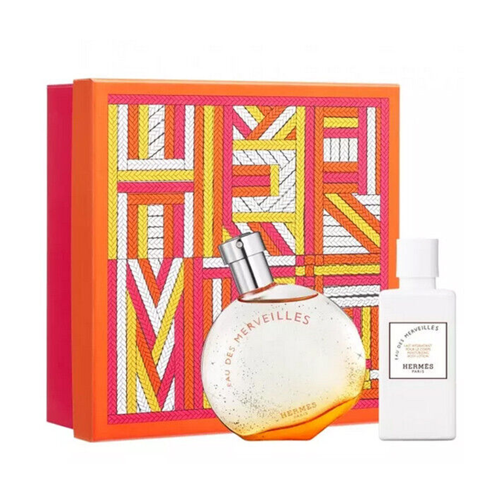 Hermes Unisex Perfume Hermes L'Ombre Des Merveilles Eau De Toilette Unisex Gift Set (50ml) with 40ml Body Lotion