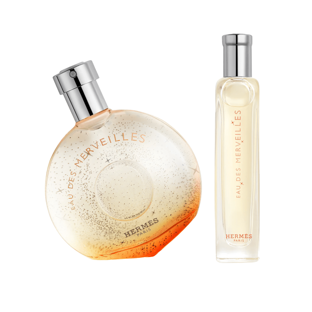 Hermes Women's Perfume Hermes Eau Des Merveilles Women's Perfume Gift Set (50ml EDT + 15ml EDT)