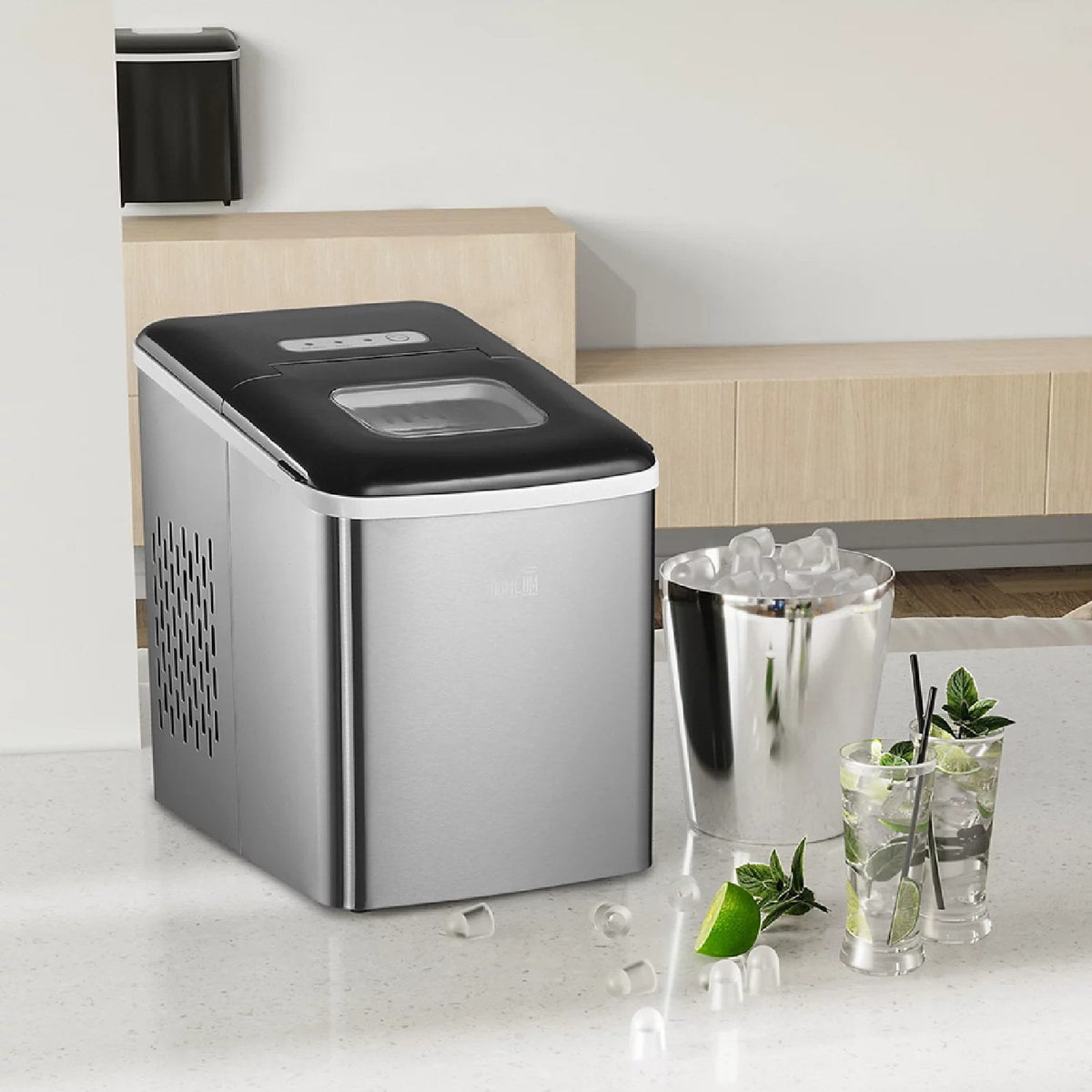 HOMCOM Home Accessories HOMCOM 1.8L Counter Top Ice Maker - 800-075V70