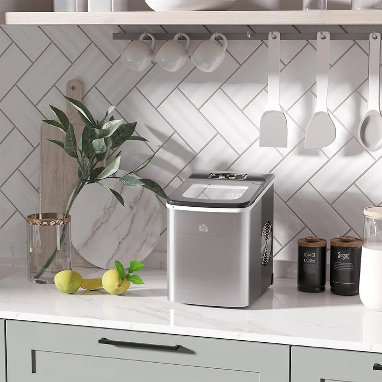 HOMCOM Home Accessories HOMCOM 1.8L Counter Top Ice Maker - 800-075V70