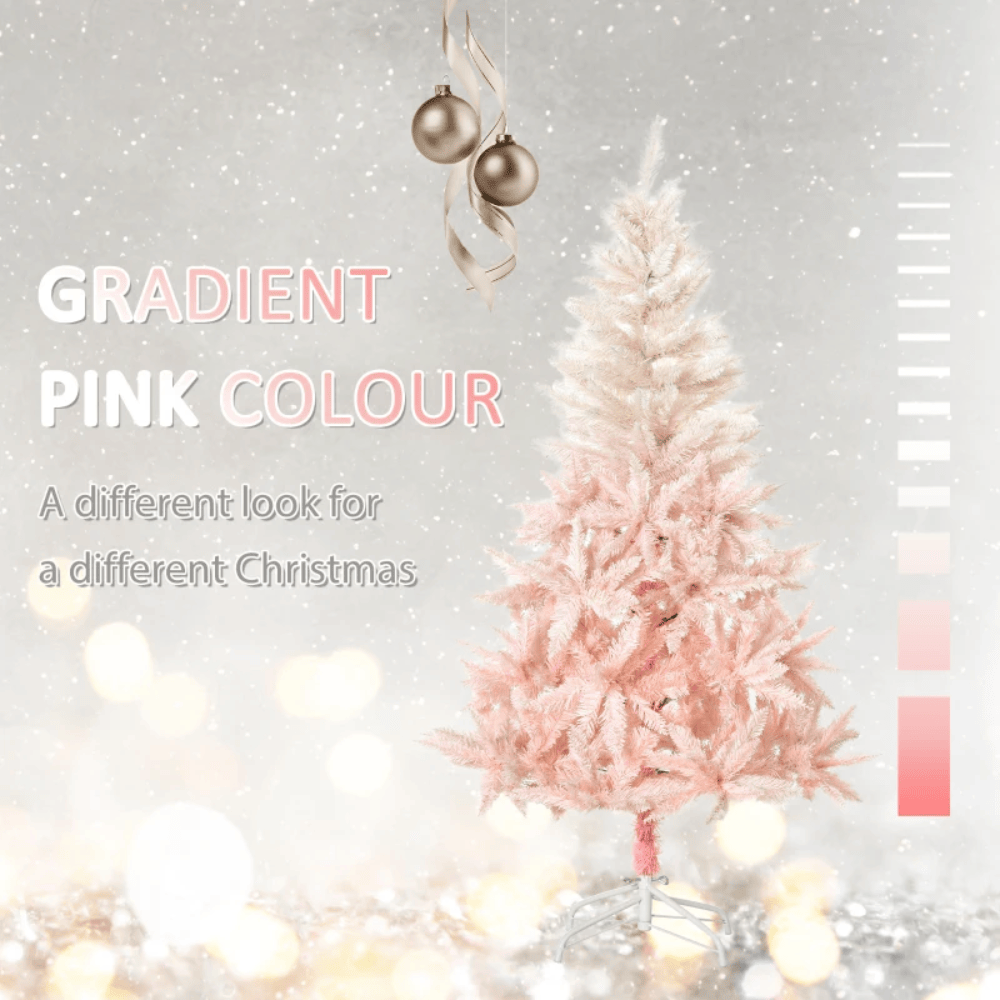 HOMCOM Seasonal HOMCOM 6ft Christmas Tree - Pink 830-285V02