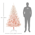 HOMCOM Seasonal HOMCOM 6ft Christmas Tree - Pink 830-285V02
