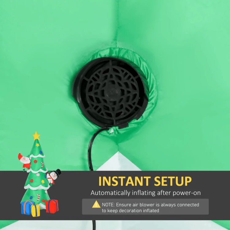 HOMCOM Seasonal HOMCOM 7ft LED Inflatable Christmas Tree 844-378V70