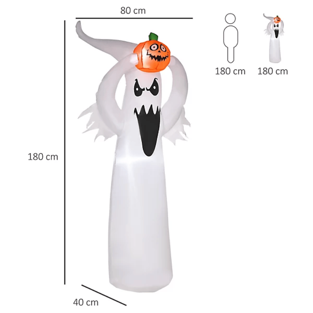 HOMCOM Seasonal HOMCOM Halloween Inflatable ghost - 844-235V70