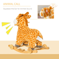 HOMCOM Toy HOMCOM 2 In 1 Kids Rocking Horse Giraffe - 330-136