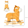 HOMCOM Toy HOMCOM 2 In 1 Kids Rocking Horse Giraffe - 330-136