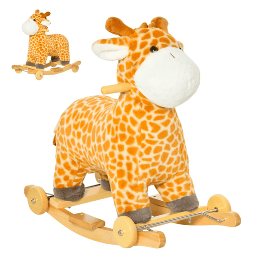 HOMCOM Toy HOMCOM 2 In 1 Kids Rocking Horse Giraffe - 330-136