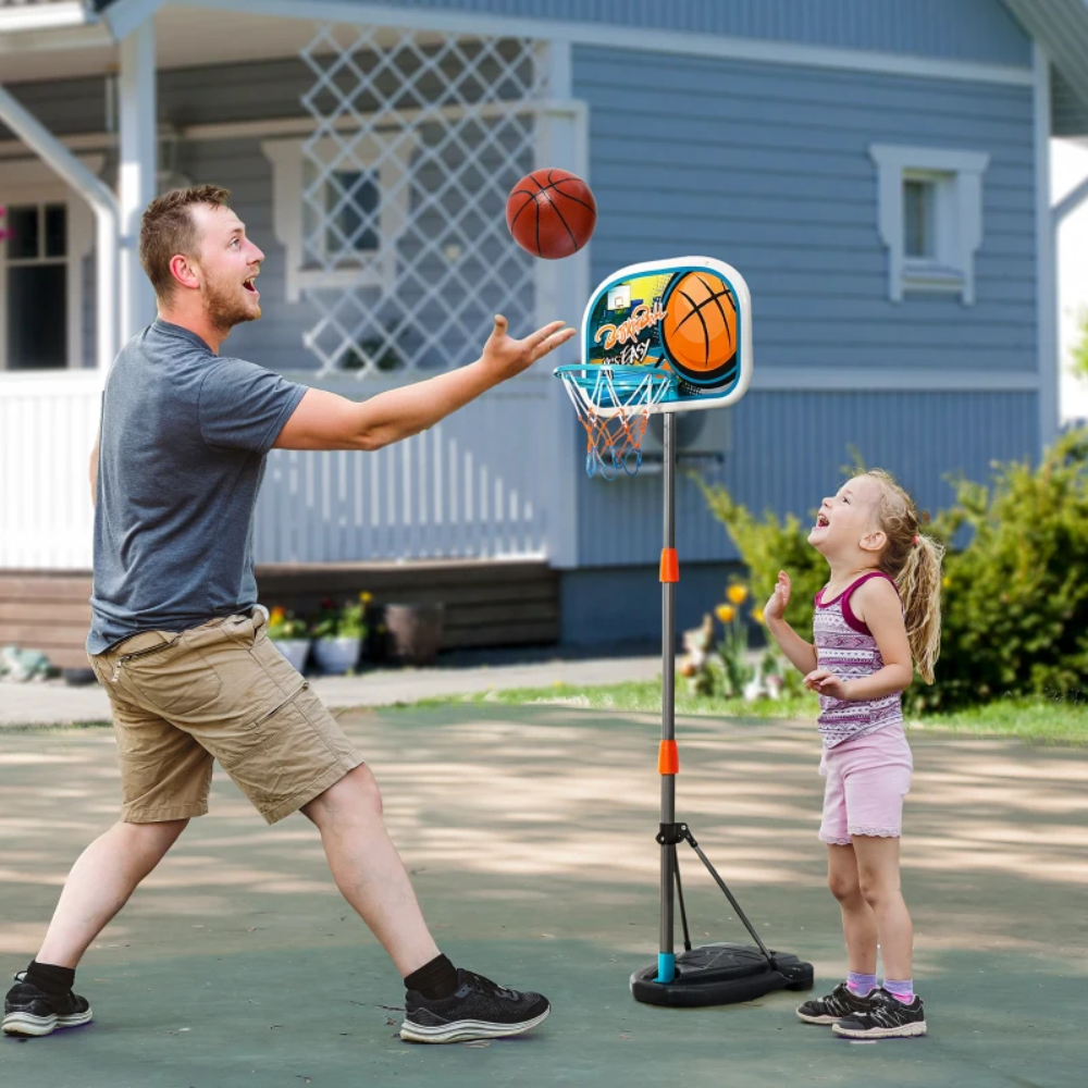HOMCOM Toy HOMCOM Kids Height Adjustable Basketball Hoop - 341-039
