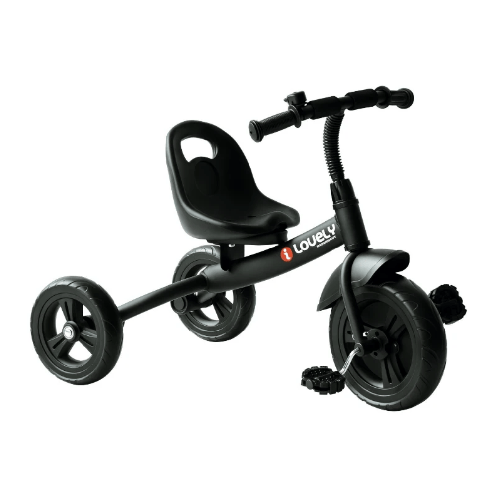HOMCOM Toy HOMCOM Toddler Three Wheel Plastic Trikes Black 370-024BK