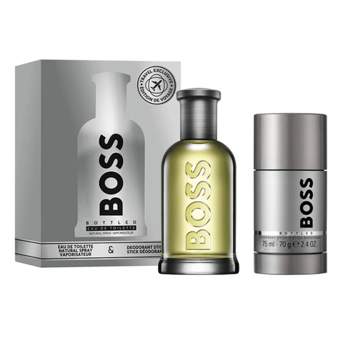 Hugo Boss Men's Aftershave Hugo Boss Bottled Eau De Toilette Men's Aftershave Gift Set (100ml EDT + 75ml Deodorant Stick)