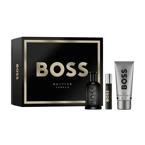 Hugo Boss Men's Aftershave Hugo Boss Bottled Men's Gift Set (100ml Parfum + 100ml Shower Gel + 10ml Parfum)