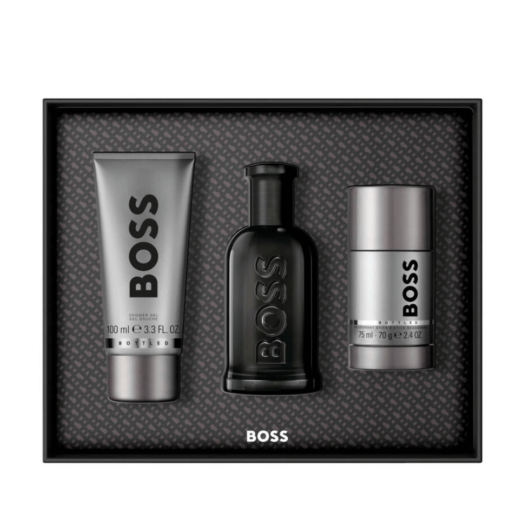 Hugo Boss Men's Aftershave Hugo Boss Bottled Men's Gift Set (100ml Parfum + 100ml Shower Gel + 70g Deodorant Stick)