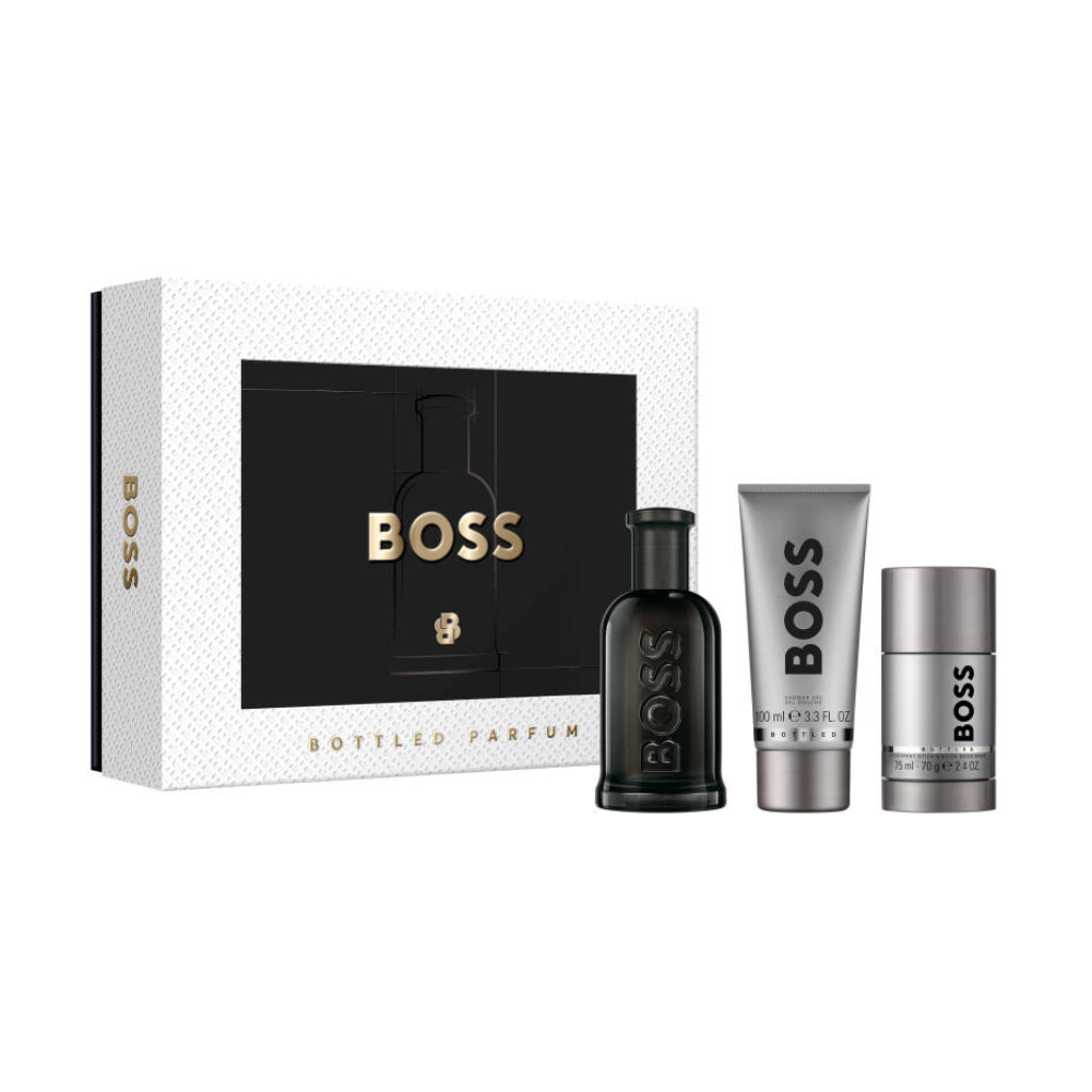 Hugo Boss Men's Aftershave Hugo Boss Bottled Men's Gift Set (100ml Parfum + 100ml Shower Gel + 70g Deodorant Stick)