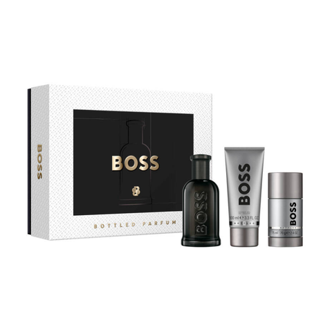 Hugo Boss Men's Aftershave Hugo Boss Bottled Men's Gift Set (100ml Parfum + 100ml Shower Gel + 70g Deodorant Stick)