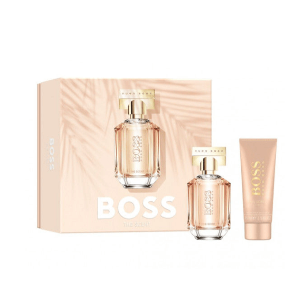 Hugo Boss Women's Perfume Hugo Boss The Scent For Her Eau de Parfum Women's Gift Set Spray (100ml) with Body Lotion