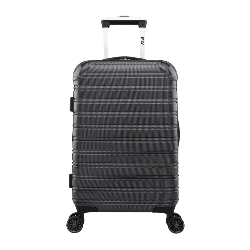 iFLY Suitcase iFLY Fibertech Premium Hard Shell Travel Suitcase Cabin Bag (Jet Black)