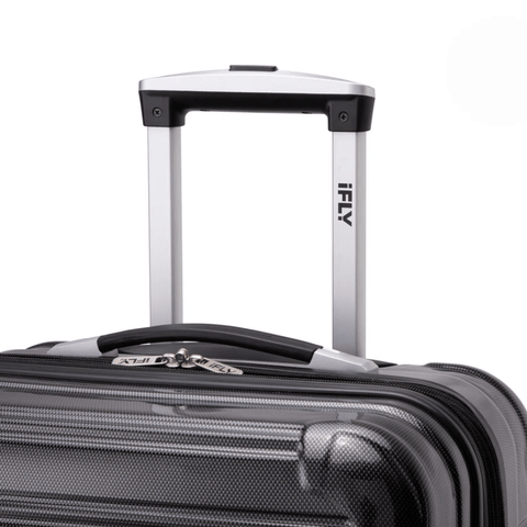 iFLY Suitcase iFLY Fibertech Premium Hard Shell Travel Suitcase Cabin Bag (Jet Black)