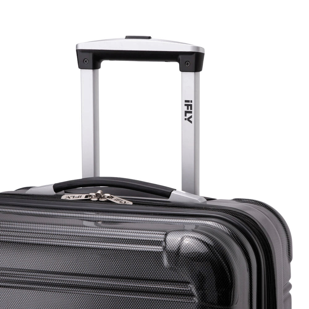 iFLY Suitcase iFLY Fibertech Premium Hard Shell Travel Suitcase Large (Jet Black)