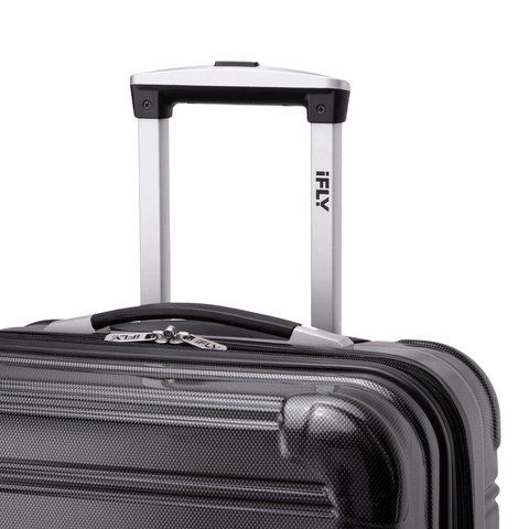 iFLY Suitcase iFLY Fibertech Premium Hard Shell Travel Suitcase Large (Jet Black)