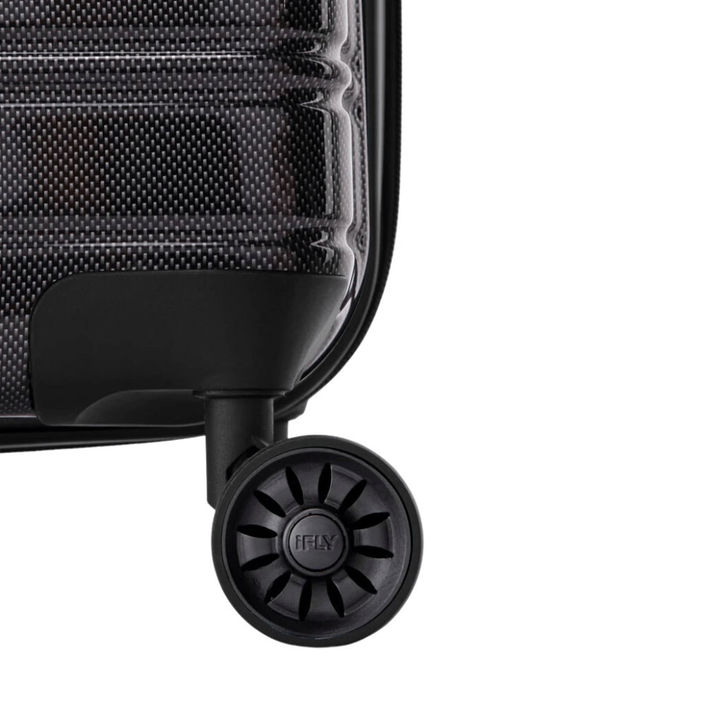 iFLY Suitcase iFLY Fibertech Premium Hard Shell Travel Suitcase Large (Jet Black)