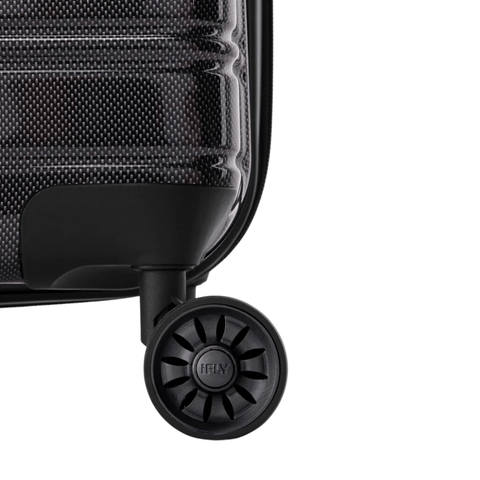 iFLY Suitcase iFLY Fibertech Premium Hard Shell Travel Suitcase Large (Jet Black)