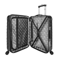 iFLY Suitcase iFLY Fibertech Premium Hard Shell Travel Suitcase Medium (Jet Black)