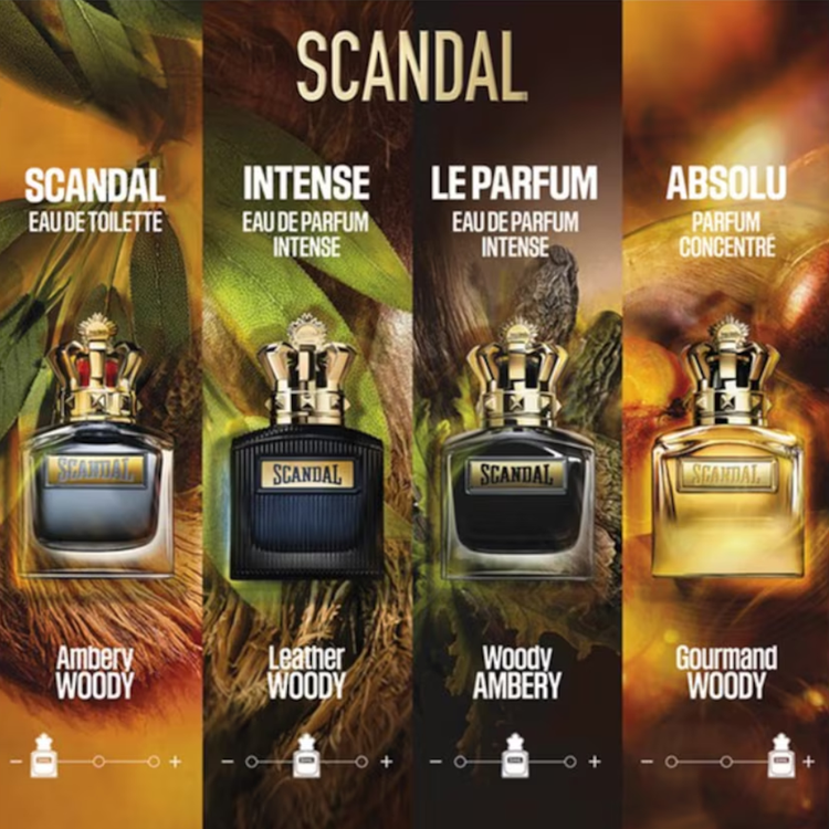 Jean Paul Gaultier Men's Aftershave Jean Paul Gaultier Scandal Pour Homme Intense Eau de Parfum Women's Perfume Spray (100ml)