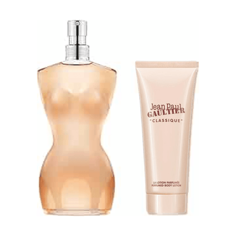 Jean Paul Gaultier Women's Perfume Jean Paul Gaultier Classique Eau de Toilette Women's Gift Set Spray (50ml) with Body Lotion