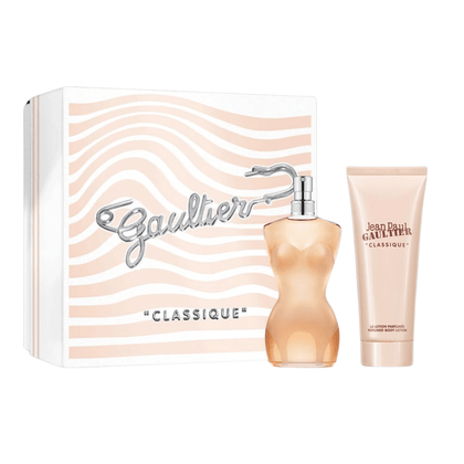 Jean Paul Gaultier Women's Perfume Jean Paul Gaultier Classique Eau de Toilette Women's Gift Set Spray (50ml) with Body Lotion