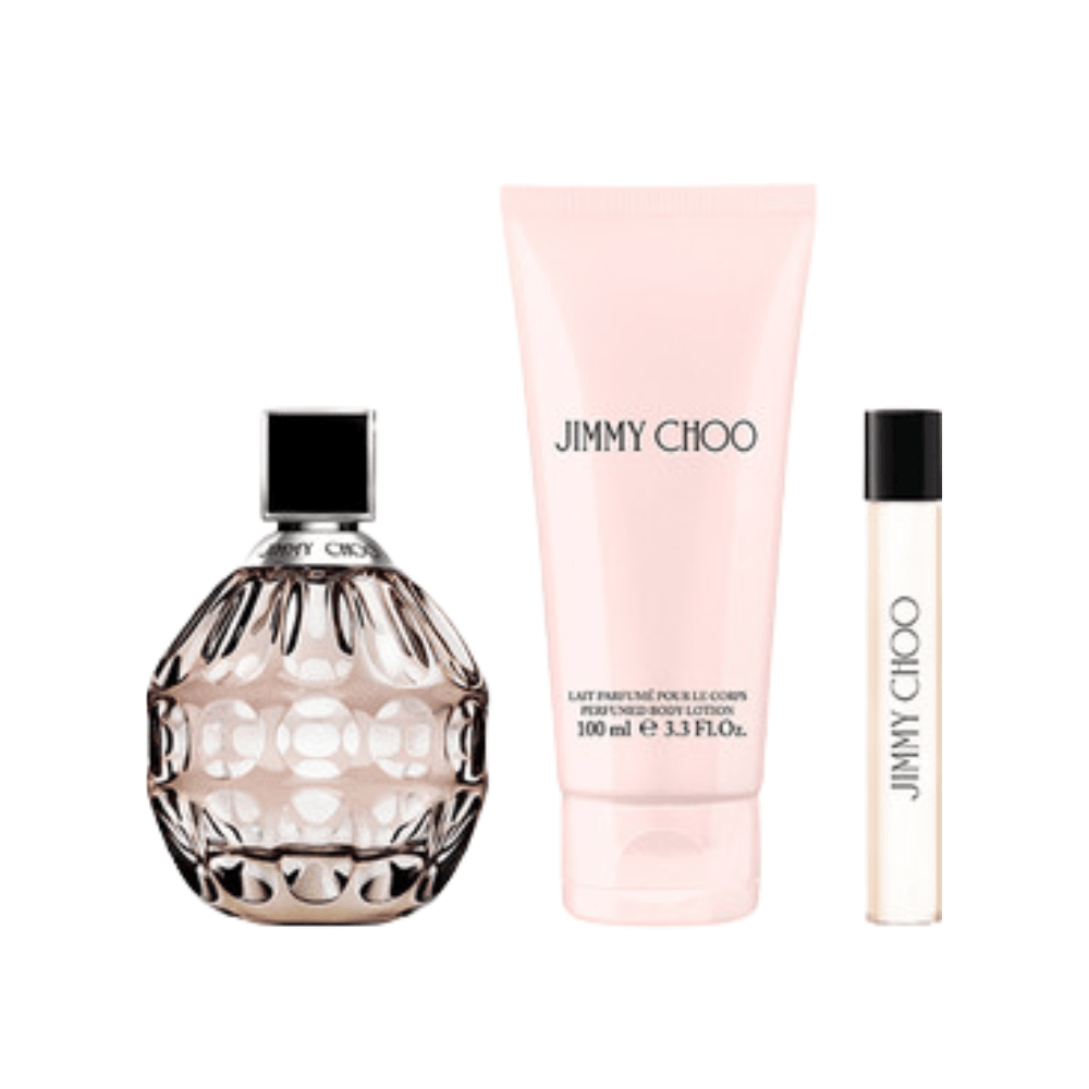Jimmy Choo Women's Perfume Jimmy Choo Women's Perfume Gift Set (100ml EDP + 100ml Body Lotion + 7.5ml EDP)