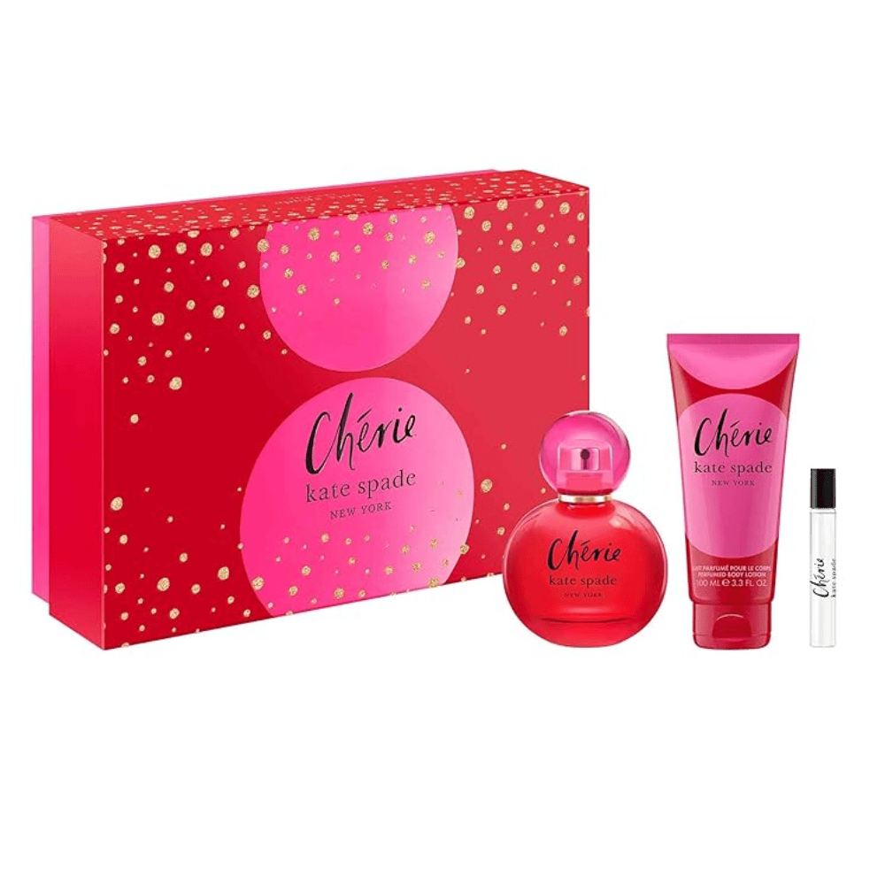 Kate Spade Women's Perfume Kate Spade Cherie Women's Perfume Gift Set (100ml EDP + 100ml Body Lotion + 7.5ml EDP)
