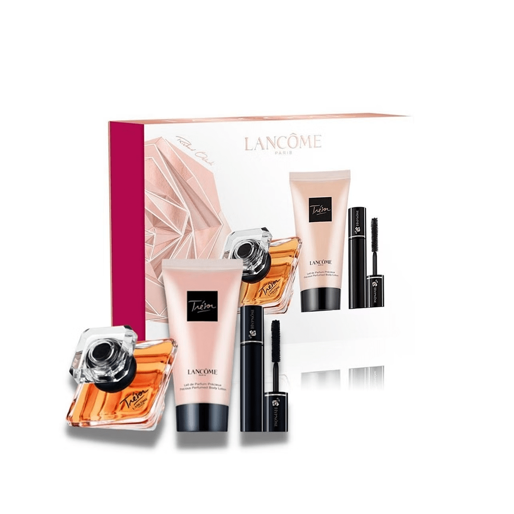 Lancome Women's Perfume Lancome Tresor Eau de Parfum Women's Perfume Gift Set Spray (30ml) with Body Lotion and Mascara